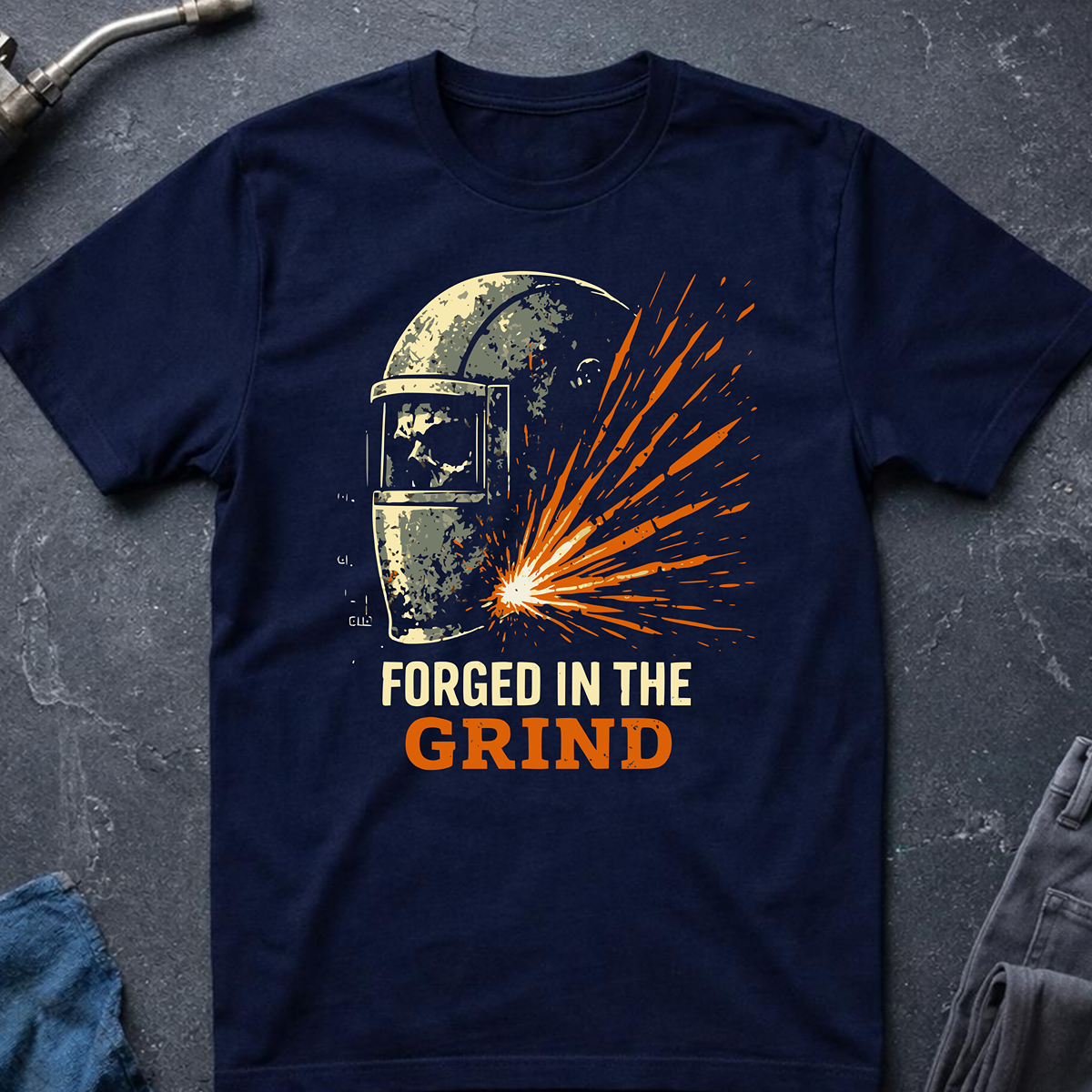 The Dark-Skull Collection: Forged in the Grind T-Shirt
