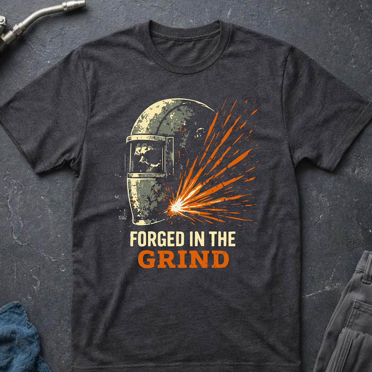 The Dark-Skull Collection: Forged in the Grind T-Shirt