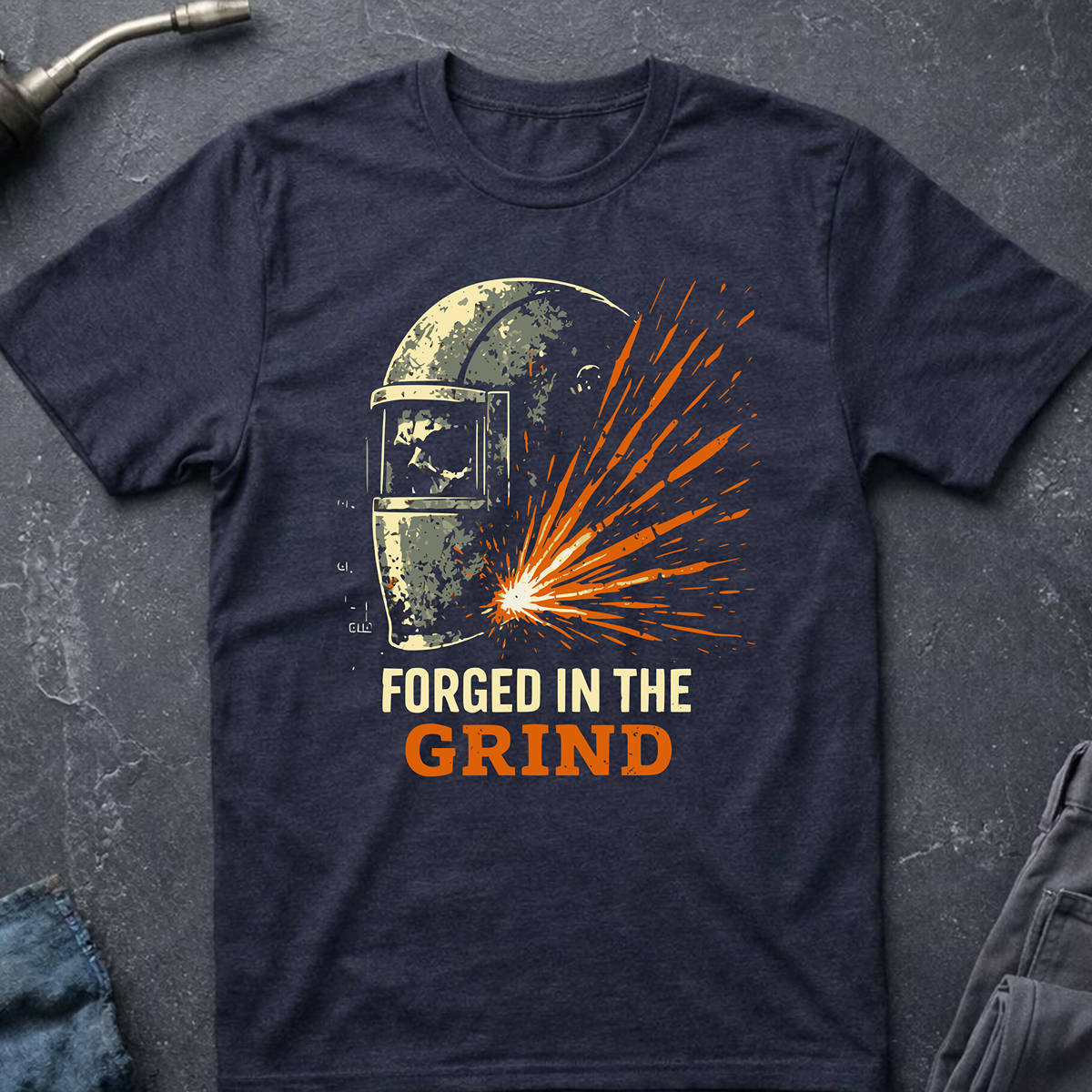 The Dark-Skull Collection: Forged in the Grind T-Shirt