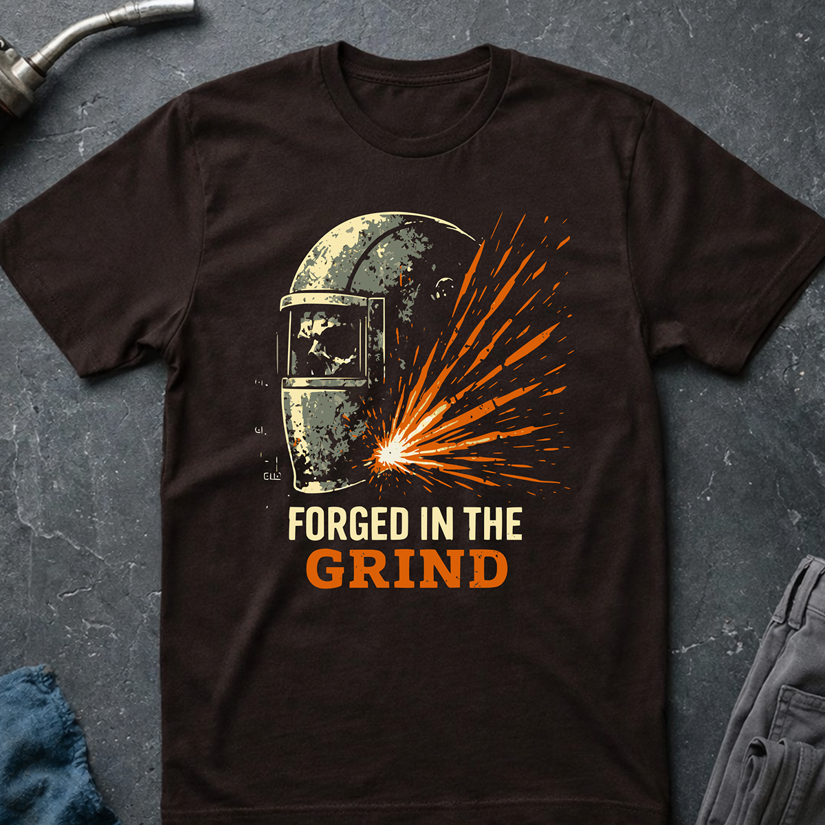 The Dark-Skull Collection: Forged in the Grind T-Shirt
