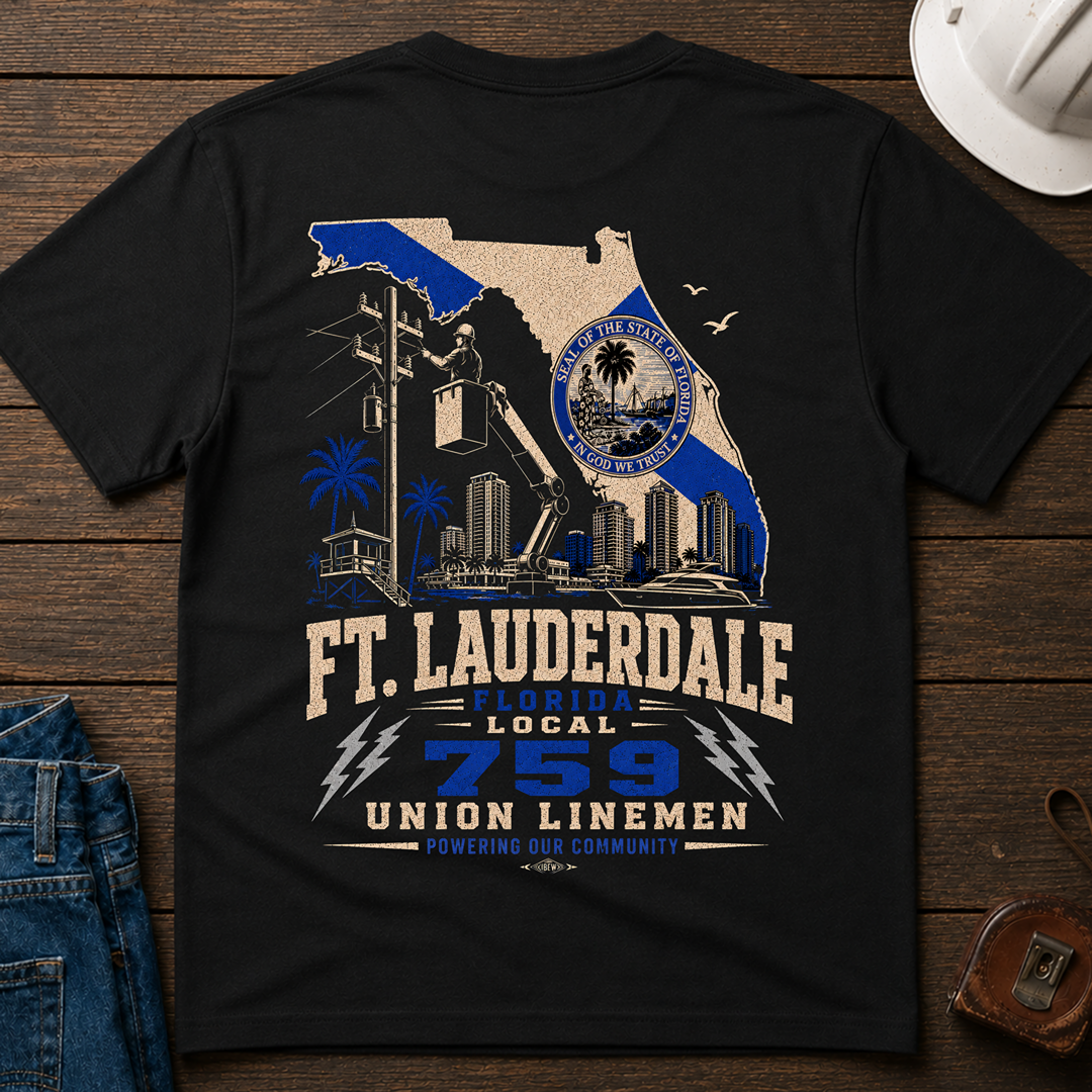 Ft. Lauderdale Local 759 - Pocket T-Shirt