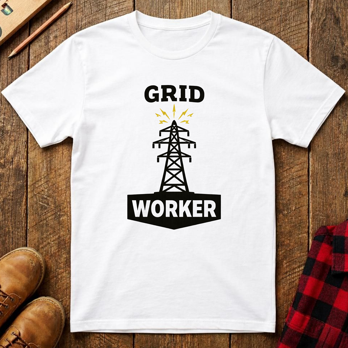 Grid Worker T-Shirt