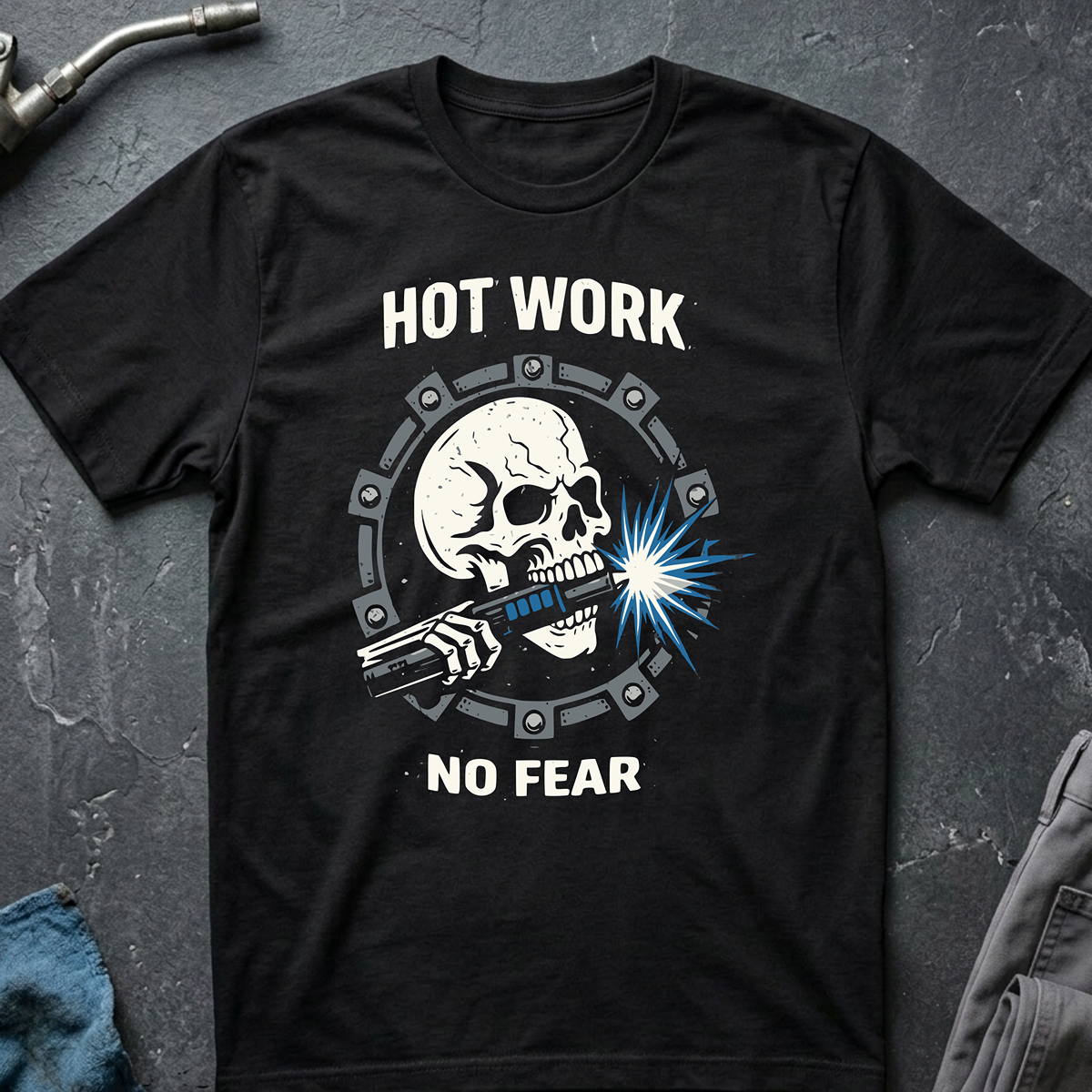 The Dark-Skull Collection: Hot Work No Fear Ed.2 T-Shirt