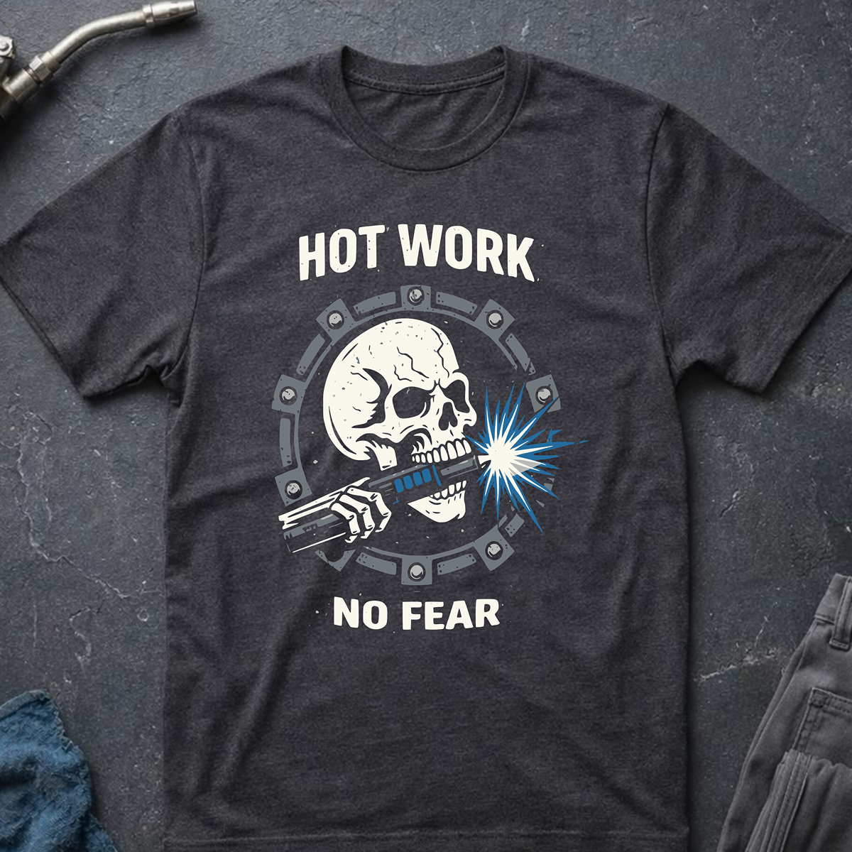 The Dark-Skull Collection: Hot Work No Fear Ed.2 T-Shirt