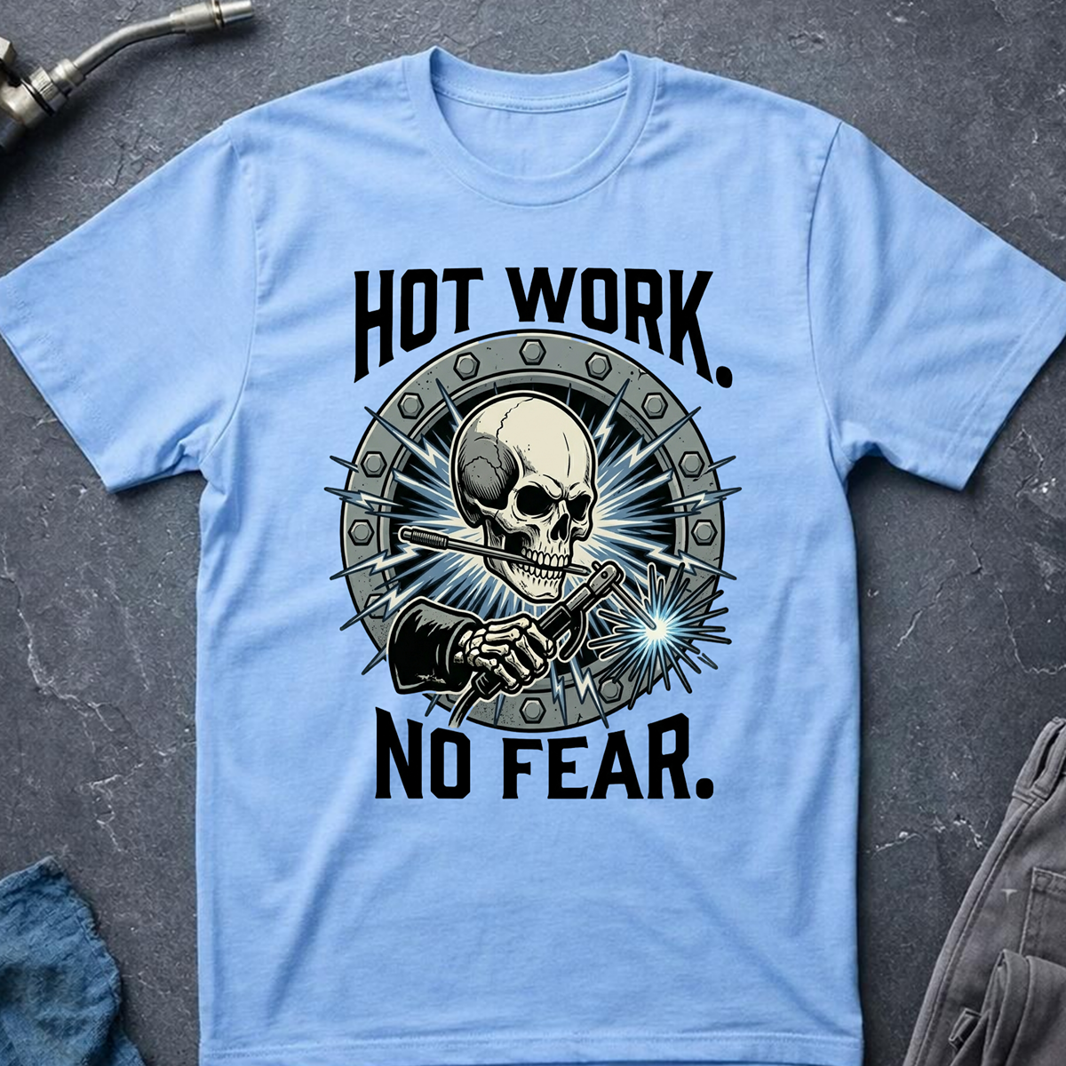 The Dark-Skull Collection: Hot Work No Fear Ed.3 T-Shirt