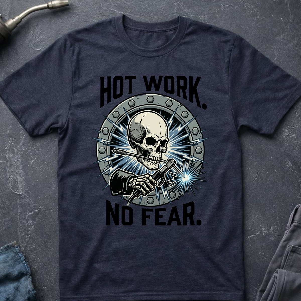 The Dark-Skull Collection: Hot Work No Fear Ed.3 T-Shirt