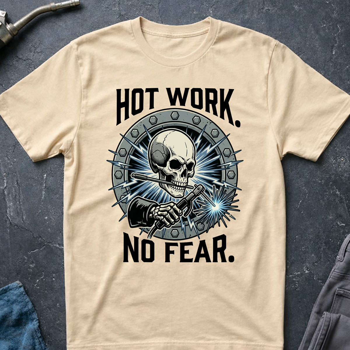 The Dark-Skull Collection: Hot Work No Fear Ed.3 T-Shirt