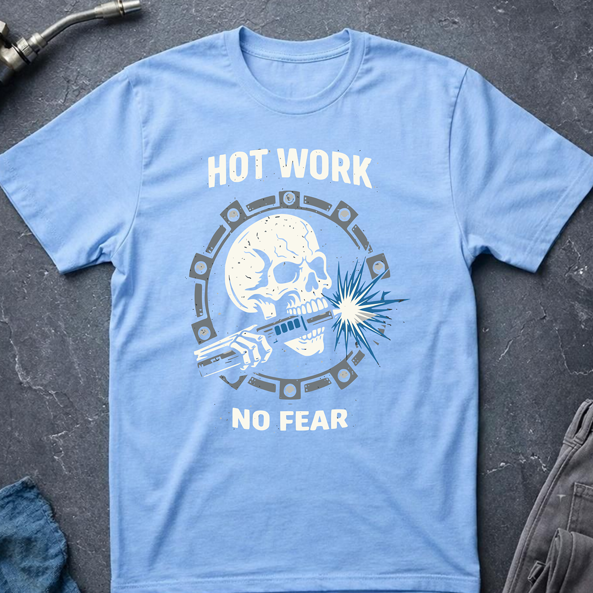 The Dark-Skull Collection: Hot Work No Fear Ed.2 T-Shirt