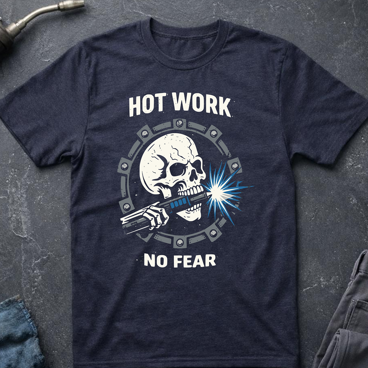 The Dark-Skull Collection: Hot Work No Fear Ed.2 T-Shirt