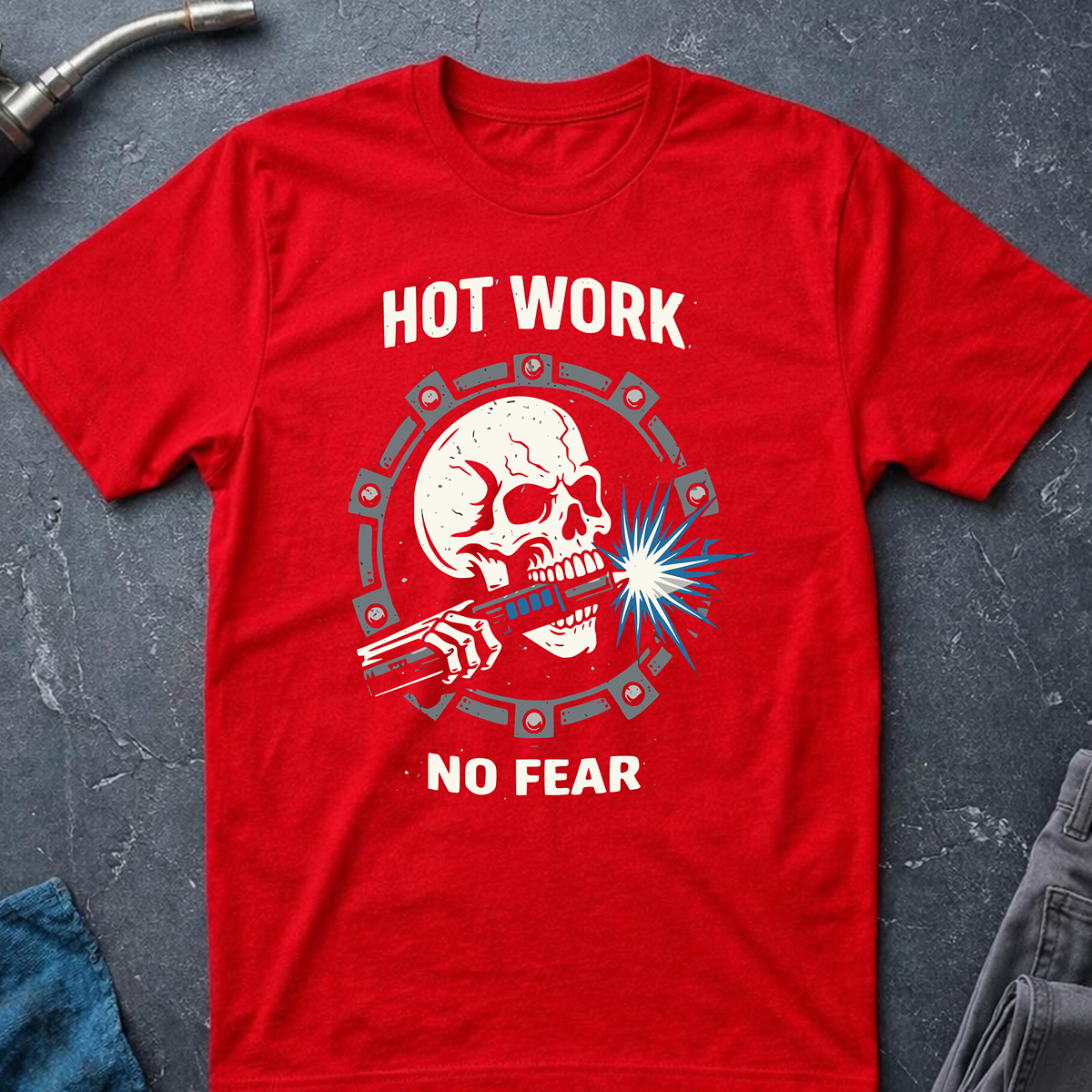 The Dark-Skull Collection: Hot Work No Fear Ed.2 T-Shirt