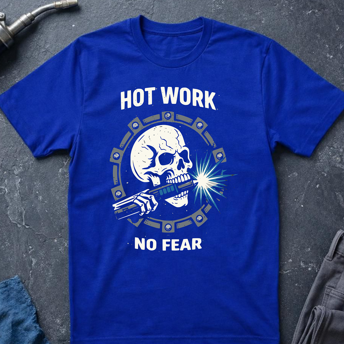 The Dark-Skull Collection: Hot Work No Fear Ed.2 T-Shirt