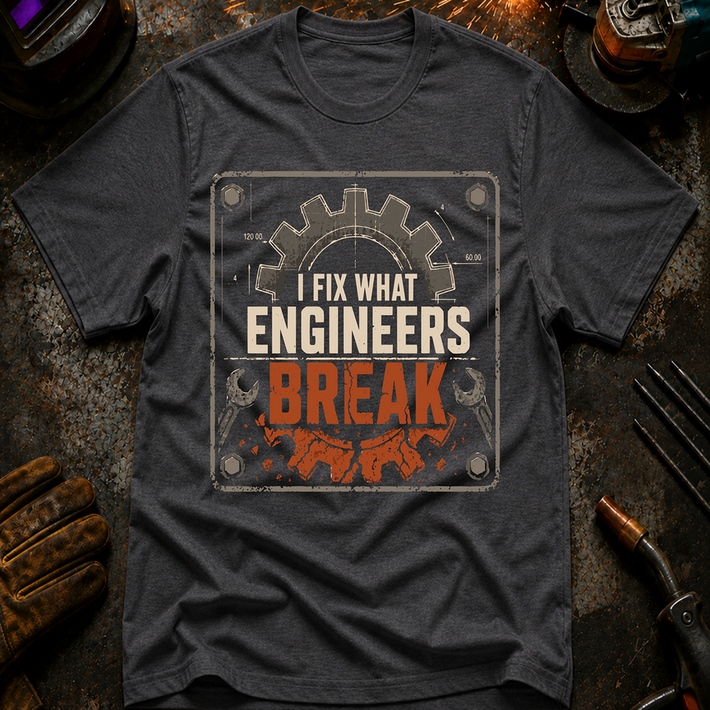 I Fix What Engineers Break T-Shirt