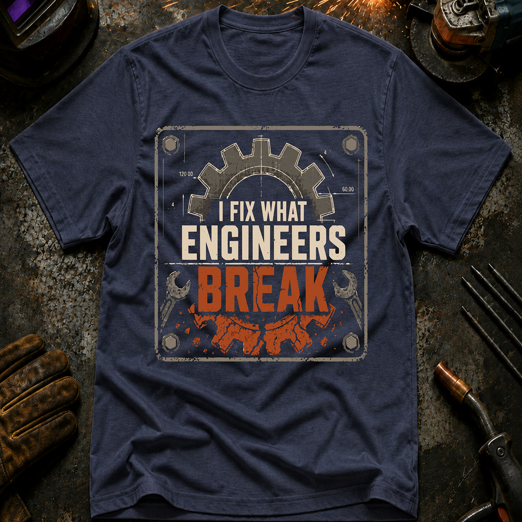 I Fix What Engineers Break T-Shirt