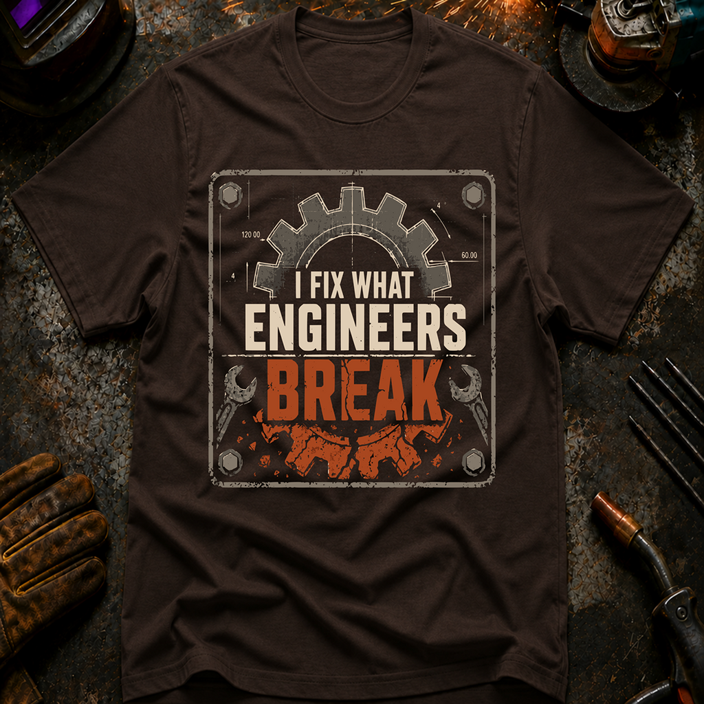 I Fix What Engineers Break T-Shirt