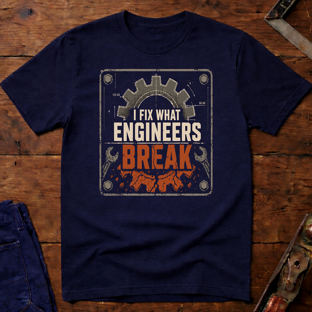 I Fix What Engineers Break T-Shirt