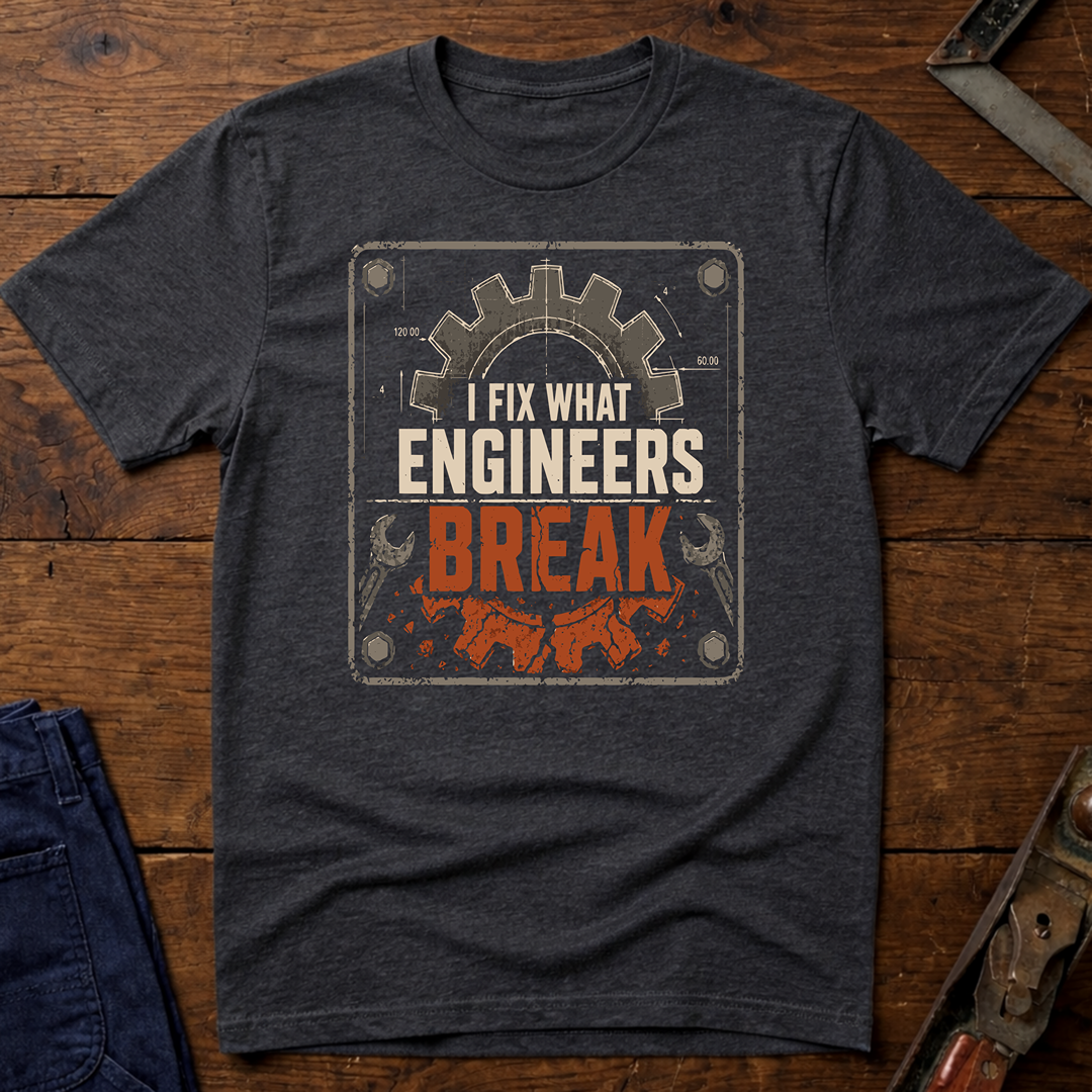 I Fix What Engineers Break T-Shirt