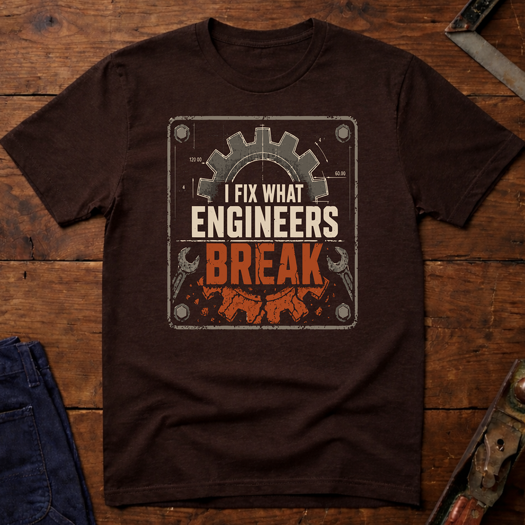 I Fix What Engineers Break T-Shirt