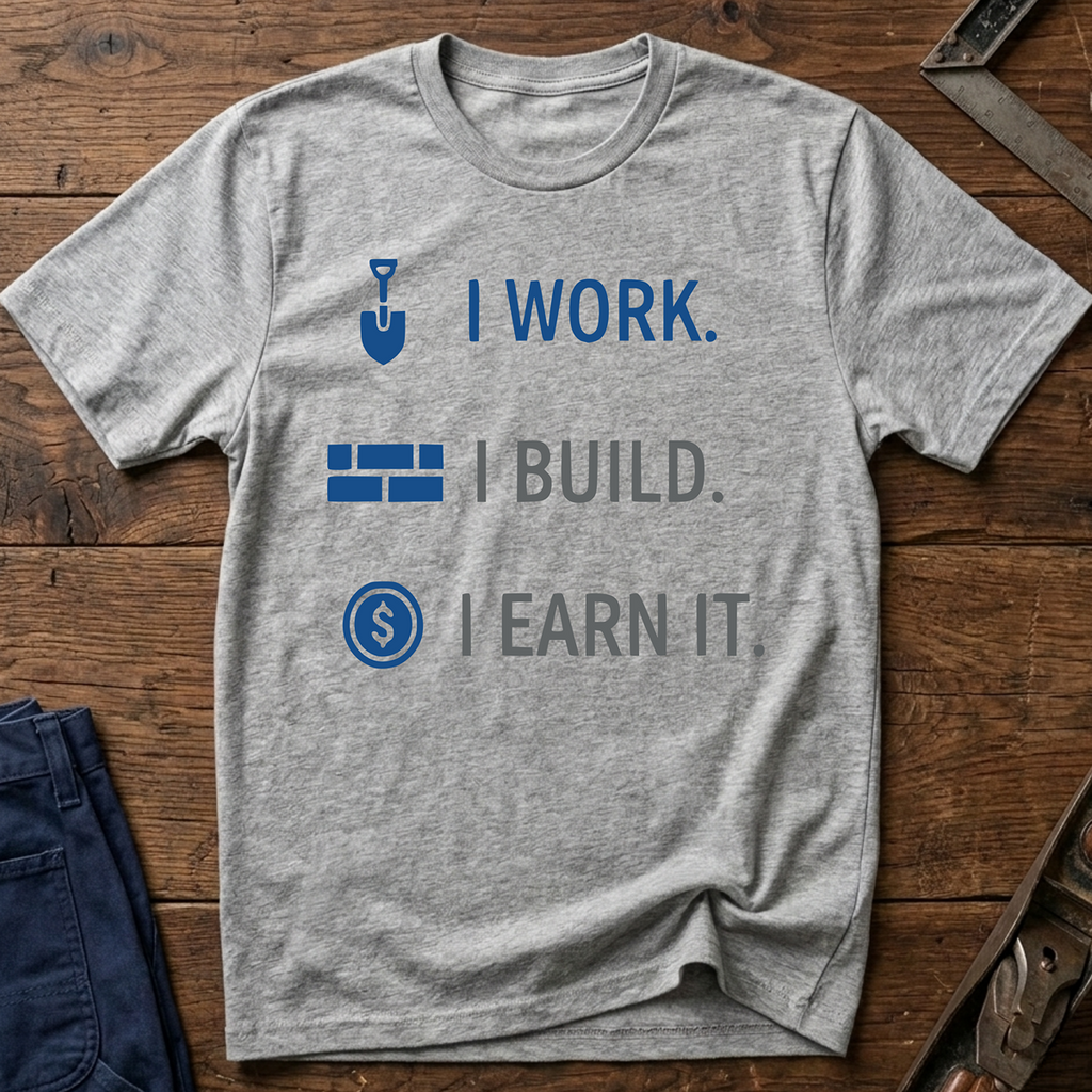 I Work. I build. T-Shirt
