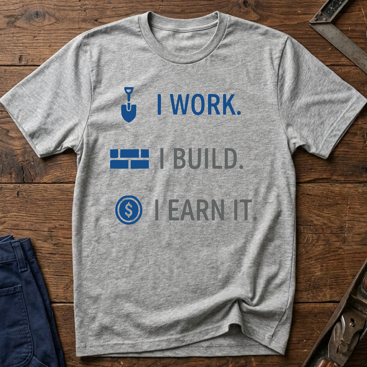 I Work. I build. T-Shirt