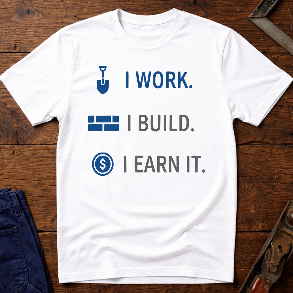 I Work. I build. T-Shirt