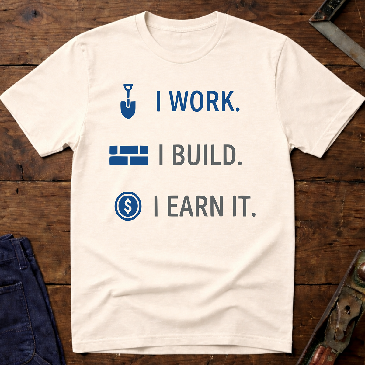 I Work. I build. T-Shirt