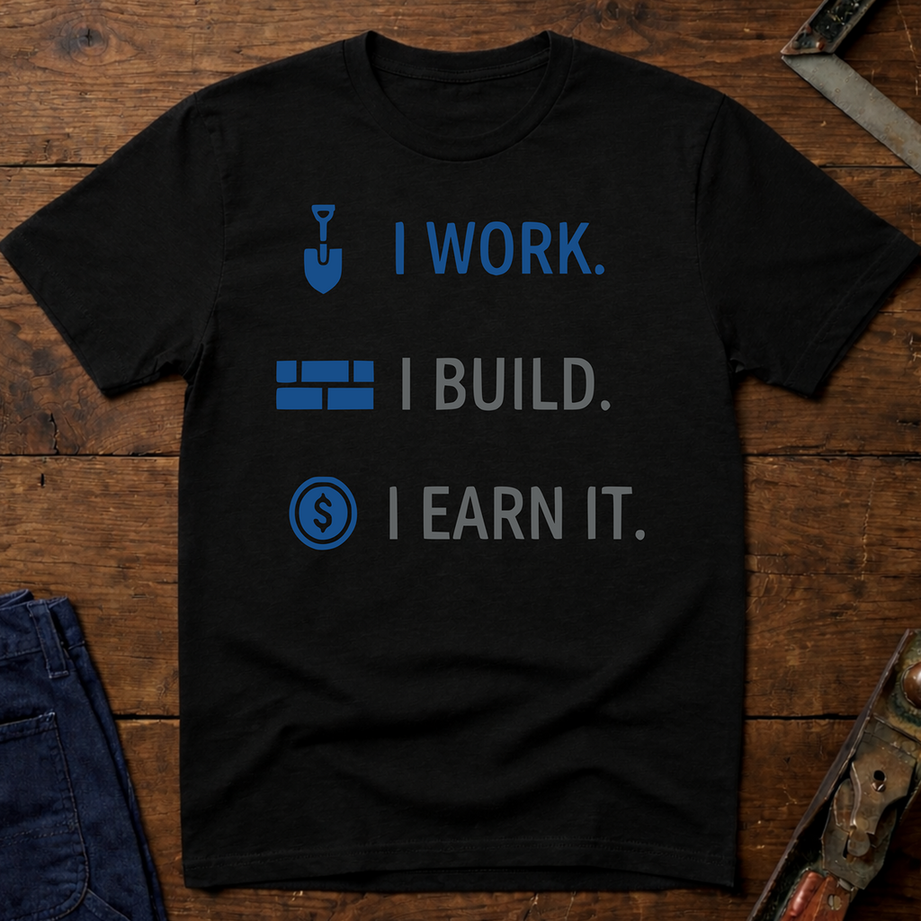 I Work. I build. T-Shirt