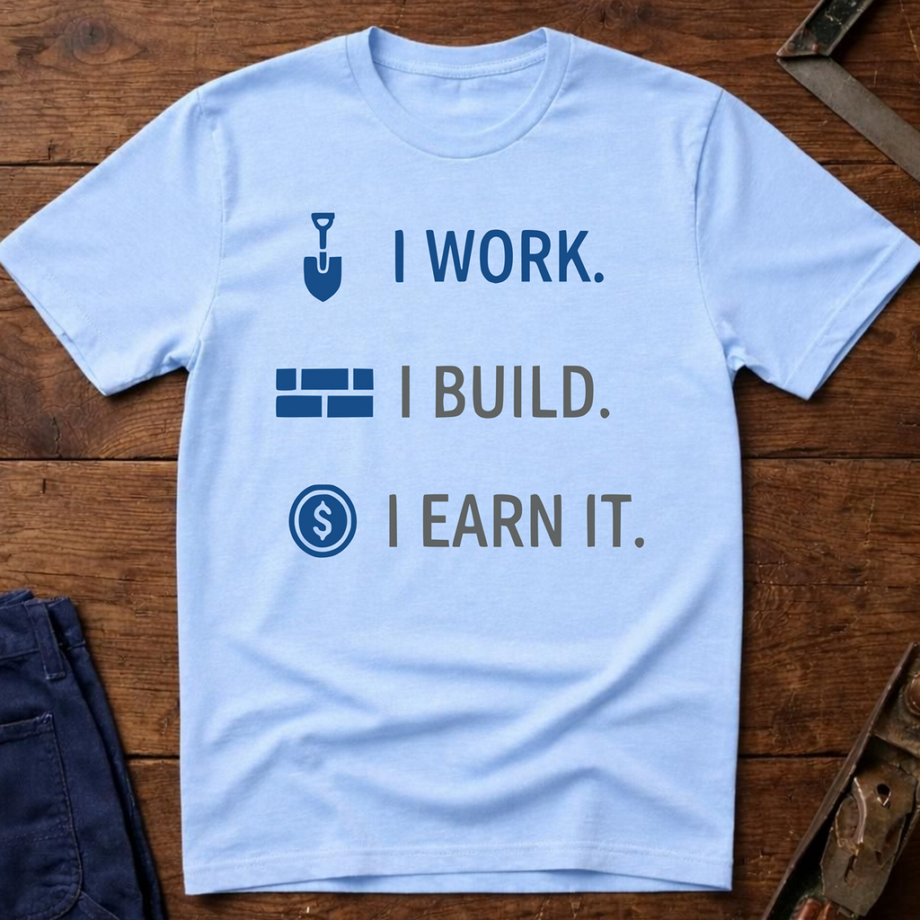 I Work. I build. T-Shirt
