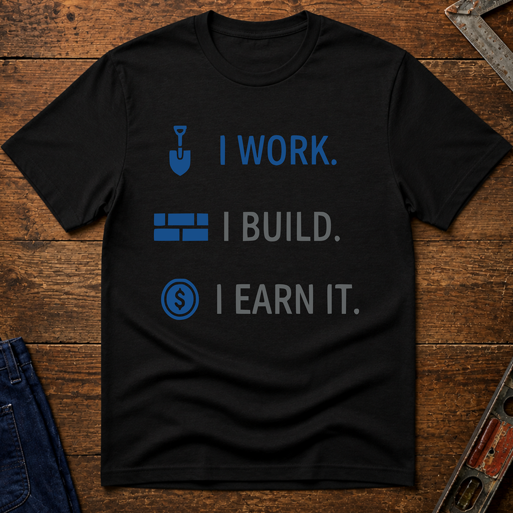 I Work. I Build. T-Shirt
