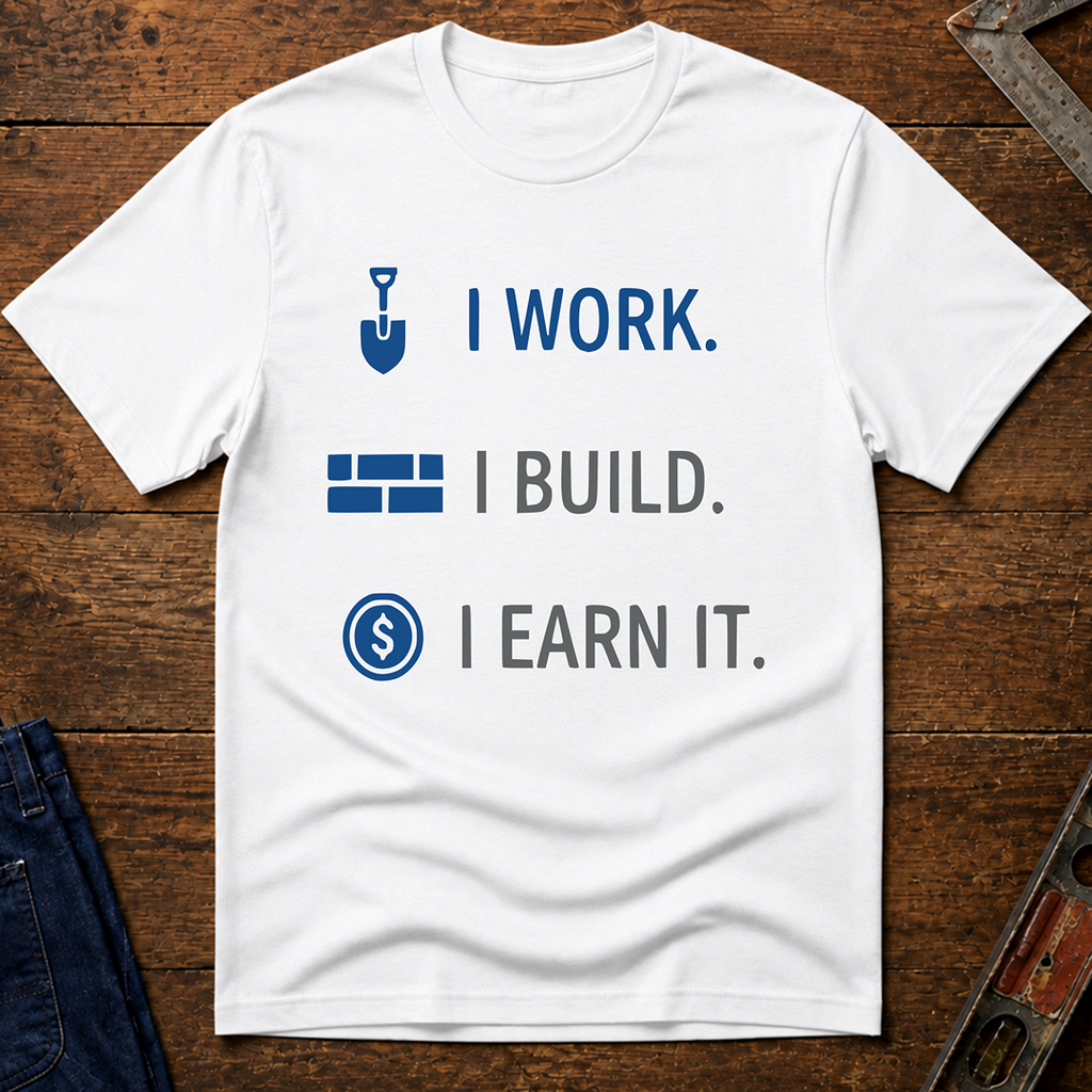 I Work. I Build. T-Shirt
