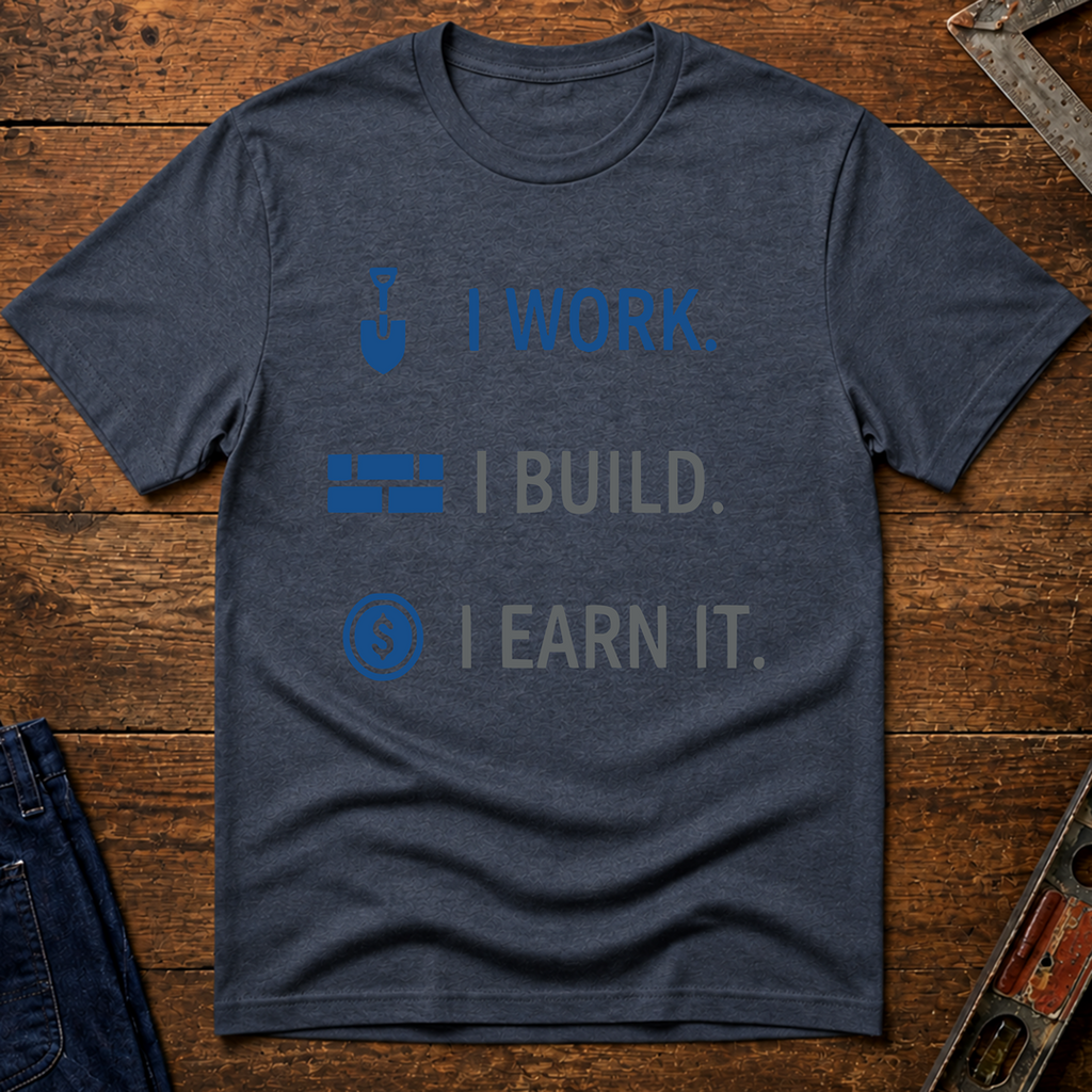 I Work. I Build. T-Shirt
