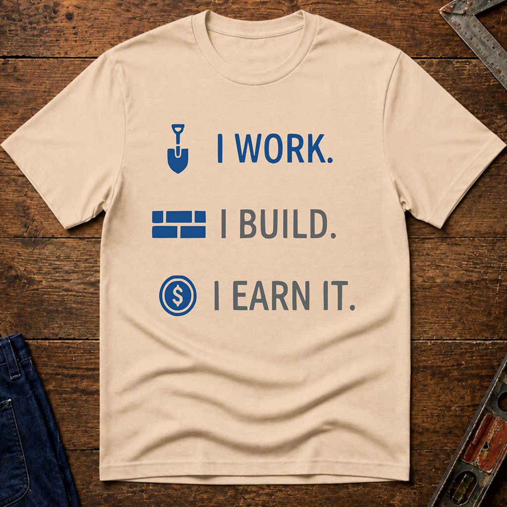 I Work. I Build. T-Shirt