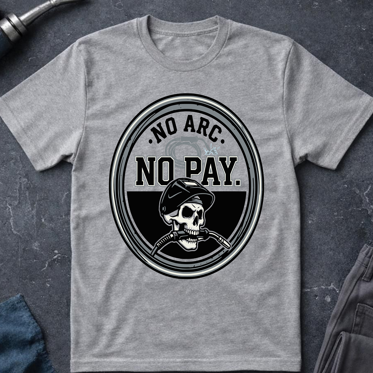 The Dark-Skull Collection: No Arc No Pay T-Shirt