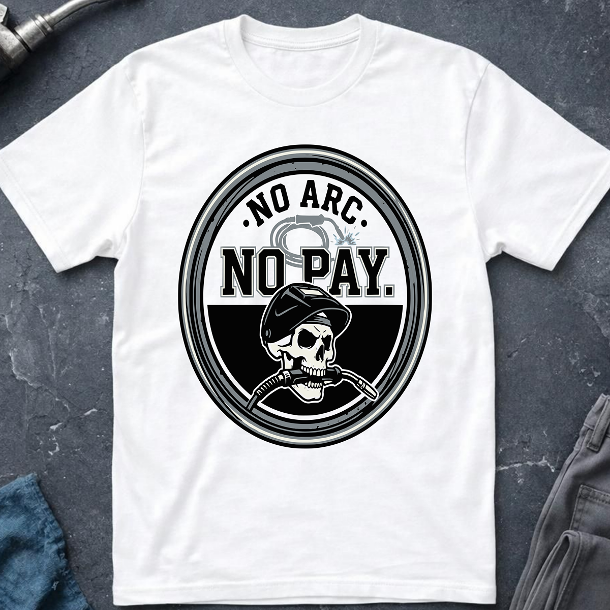 The Dark-Skull Collection: No Arc No Pay T-Shirt