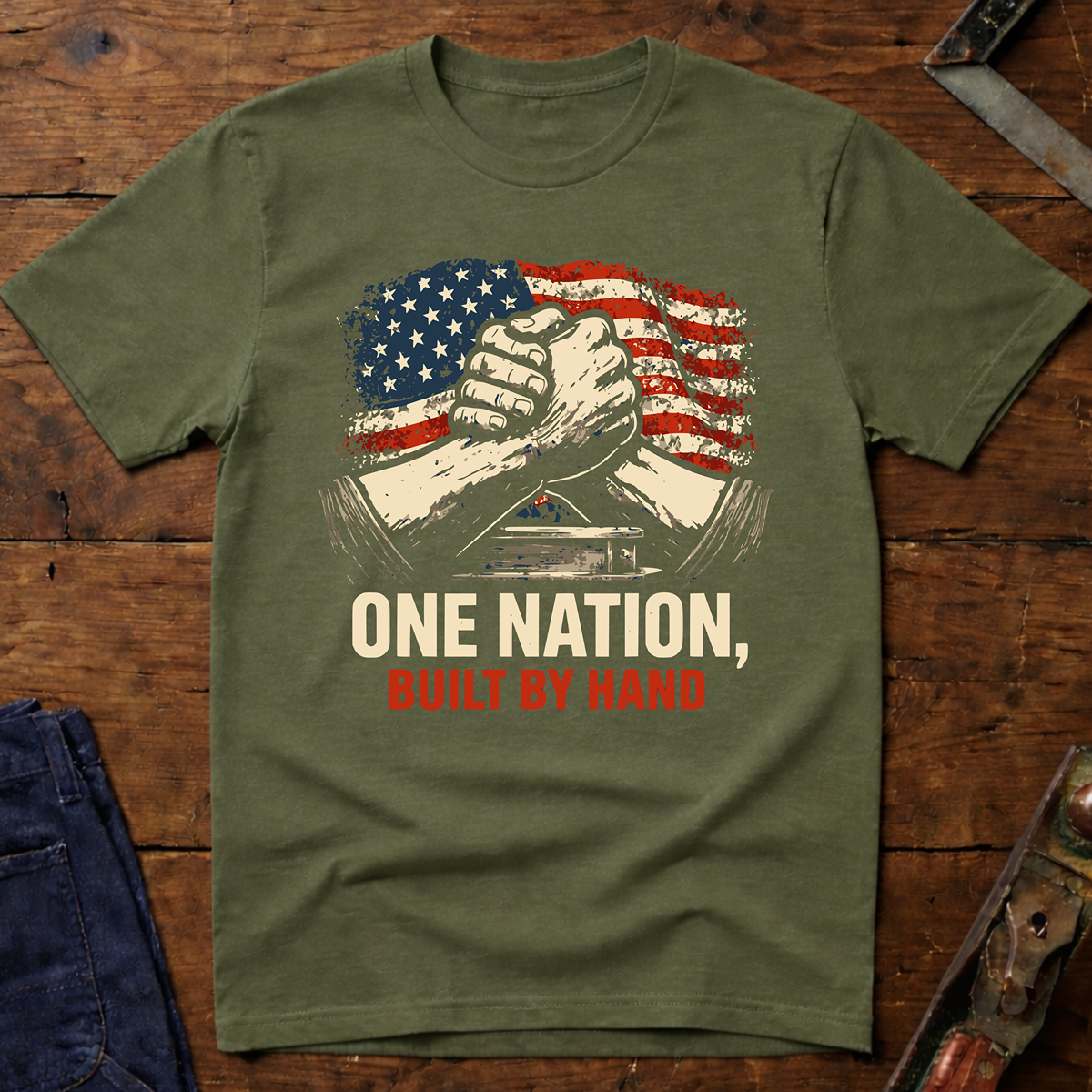 One Nation Built by Hand T-Shirt