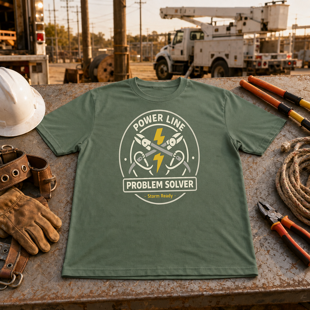 Power Line Problem Solver T-Shirt