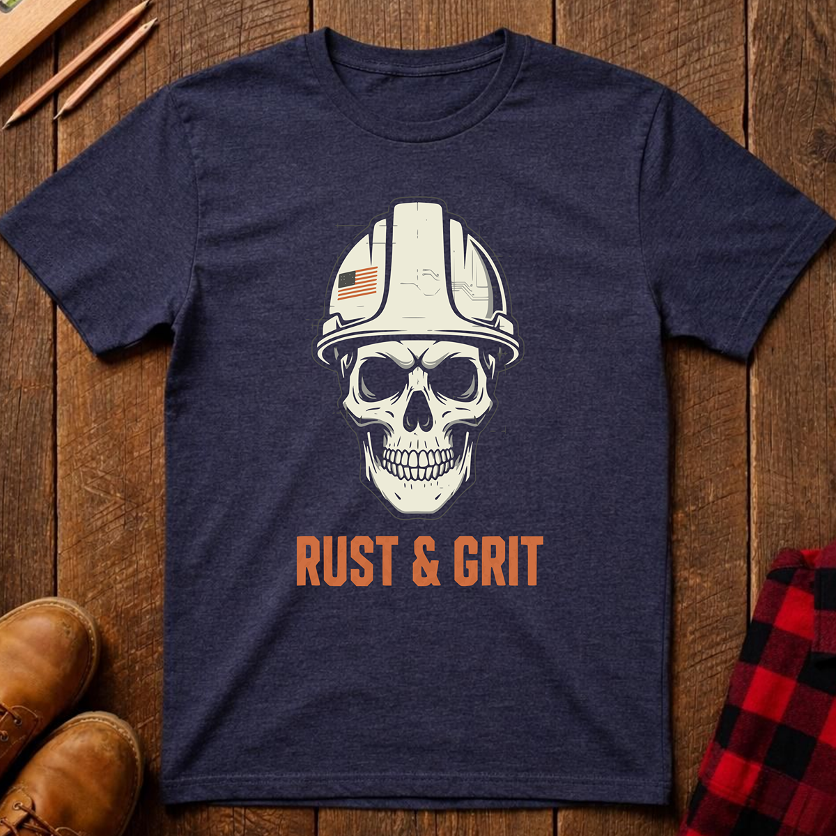 The Dark-Skull Collection: Rust & Grit T-Shirt
