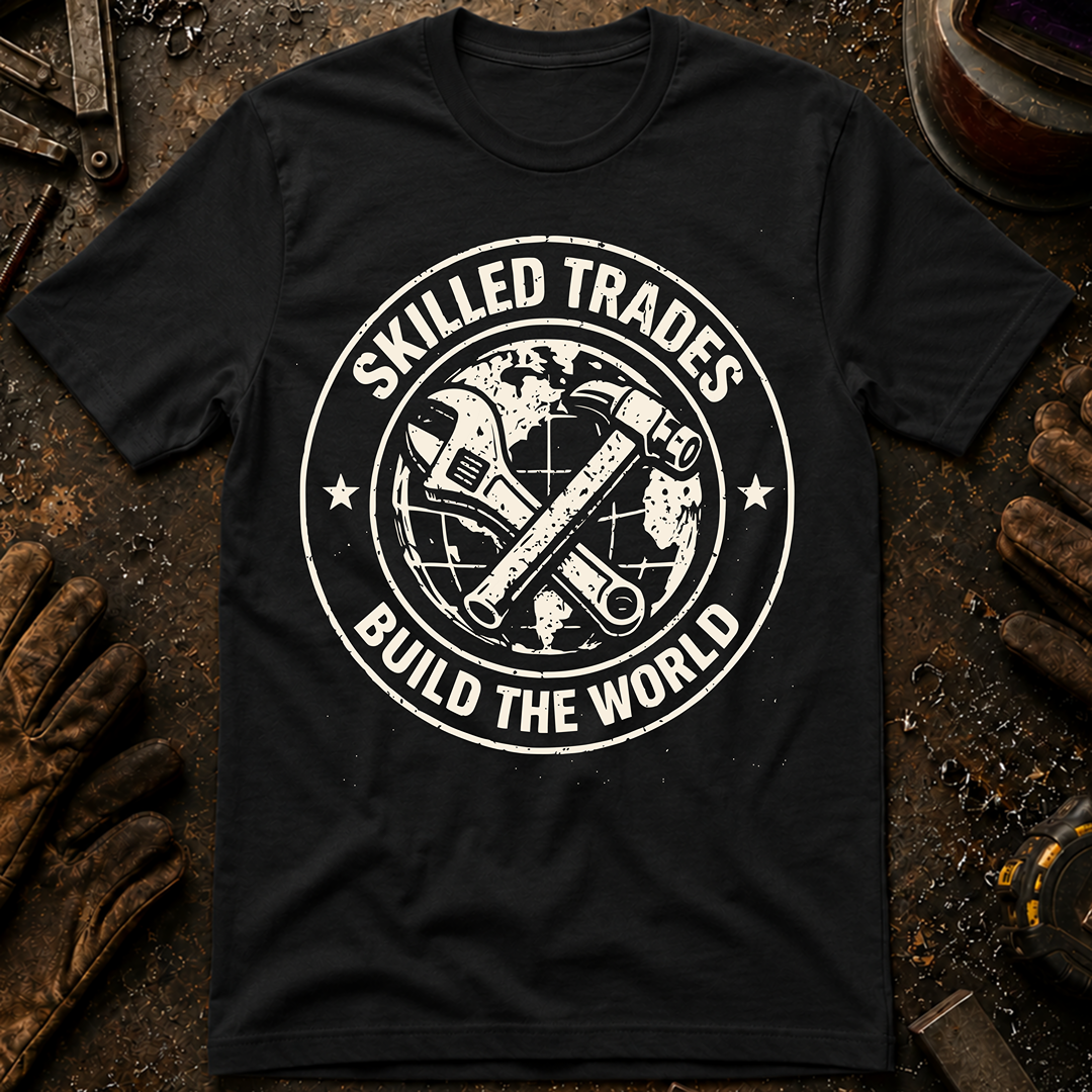Skilled Trades Build The World T-Shirt