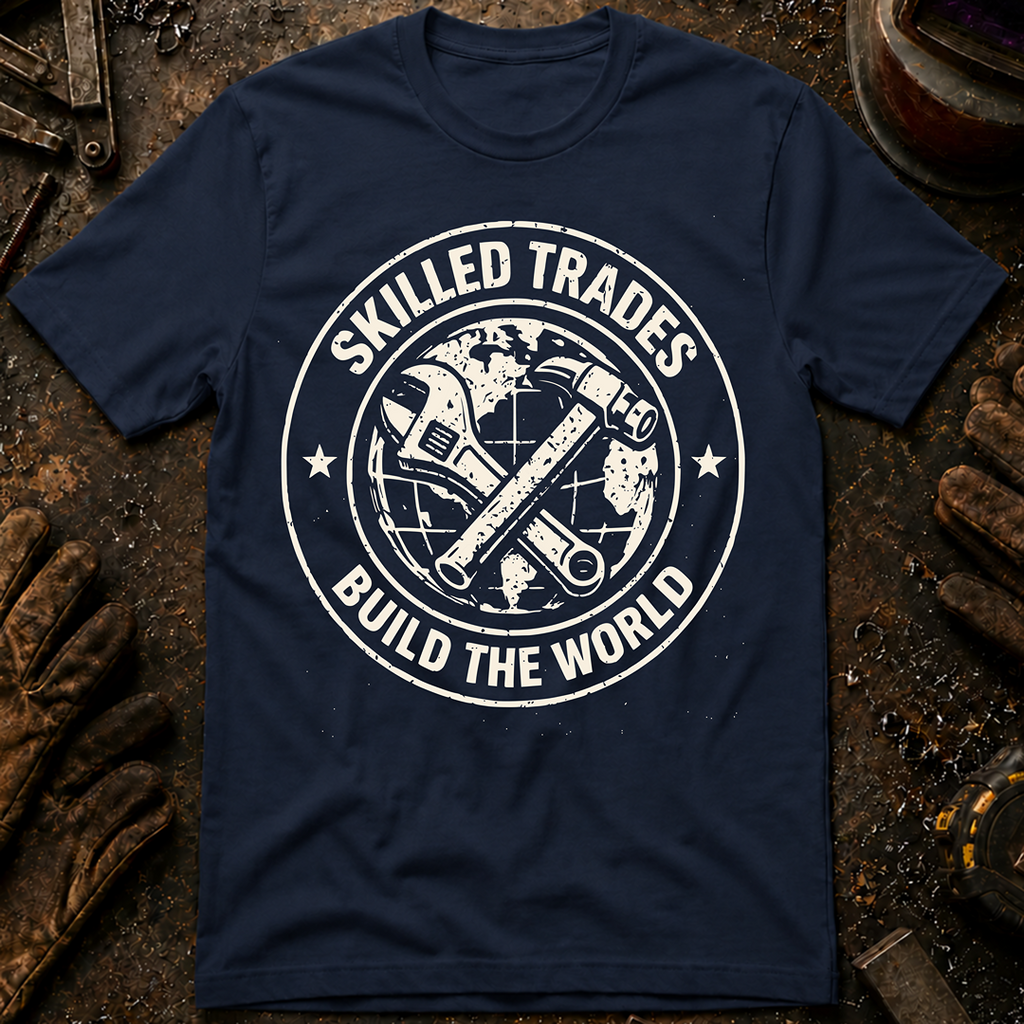 Skilled Trades Build The World T-Shirt