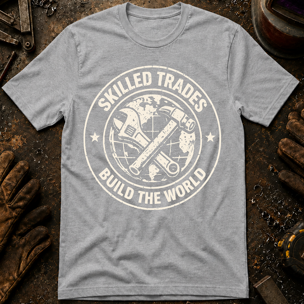 Skilled Trades Build The World T-Shirt
