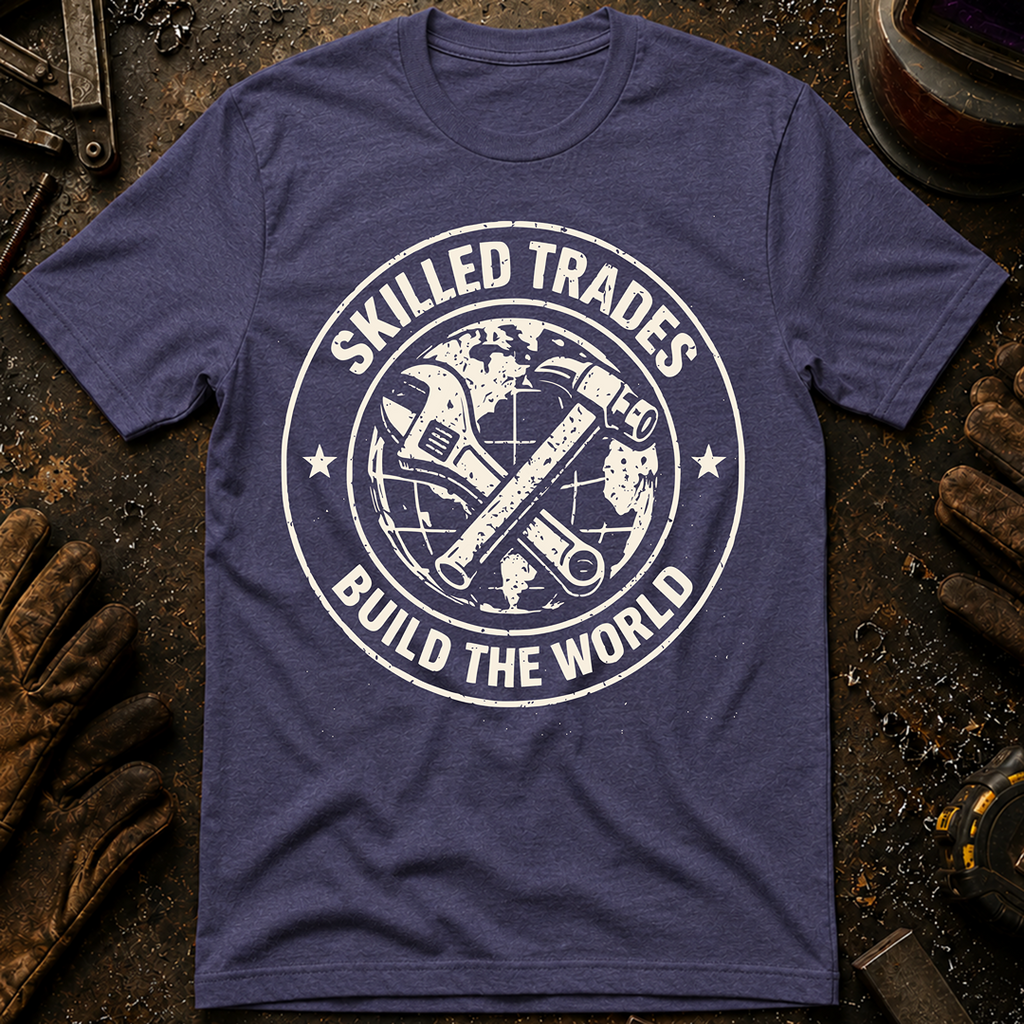 Skilled Trades Build The World T-Shirt