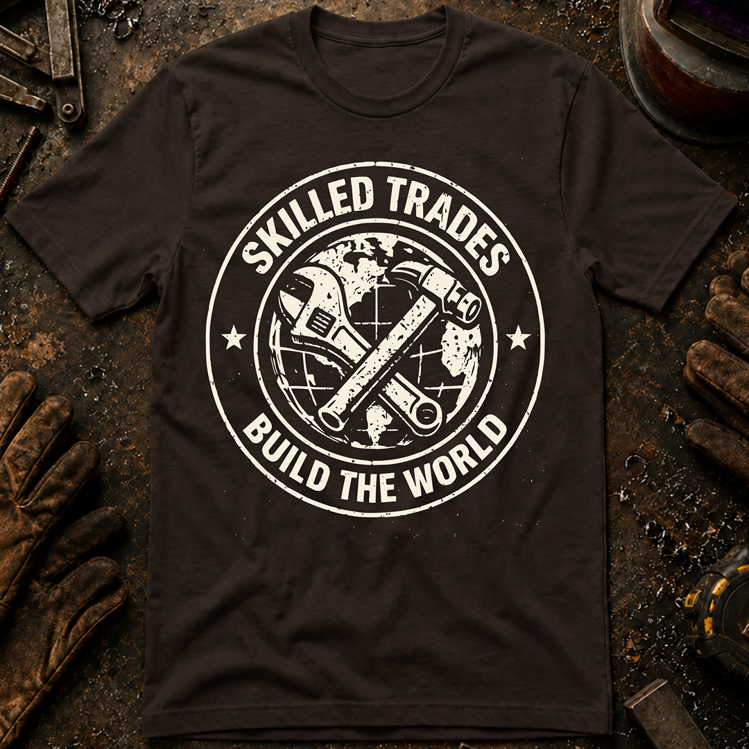 Skilled Trades Build The World T-Shirt