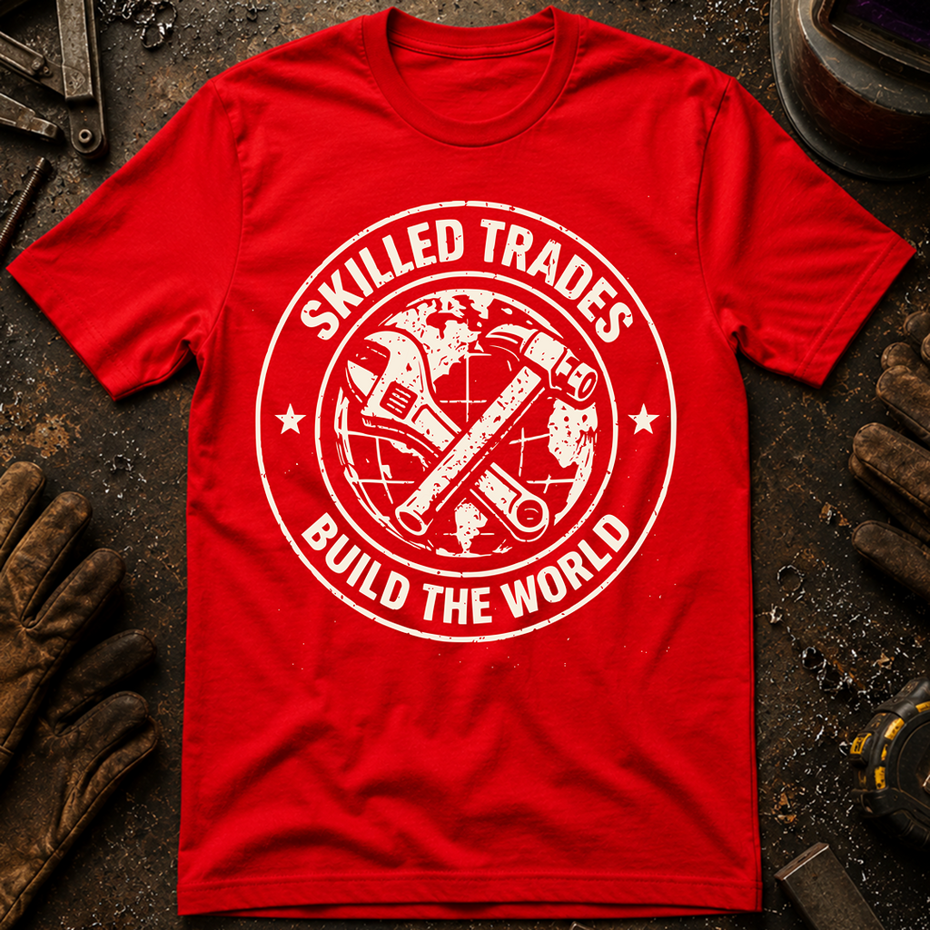 Skilled Trades Build The World T-Shirt