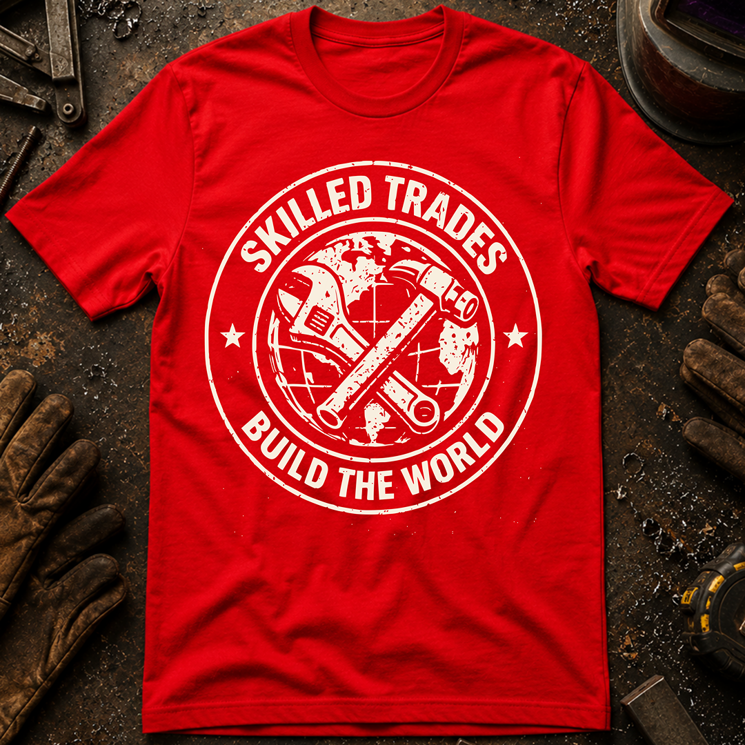 Skilled Trades Build The World T-Shirt