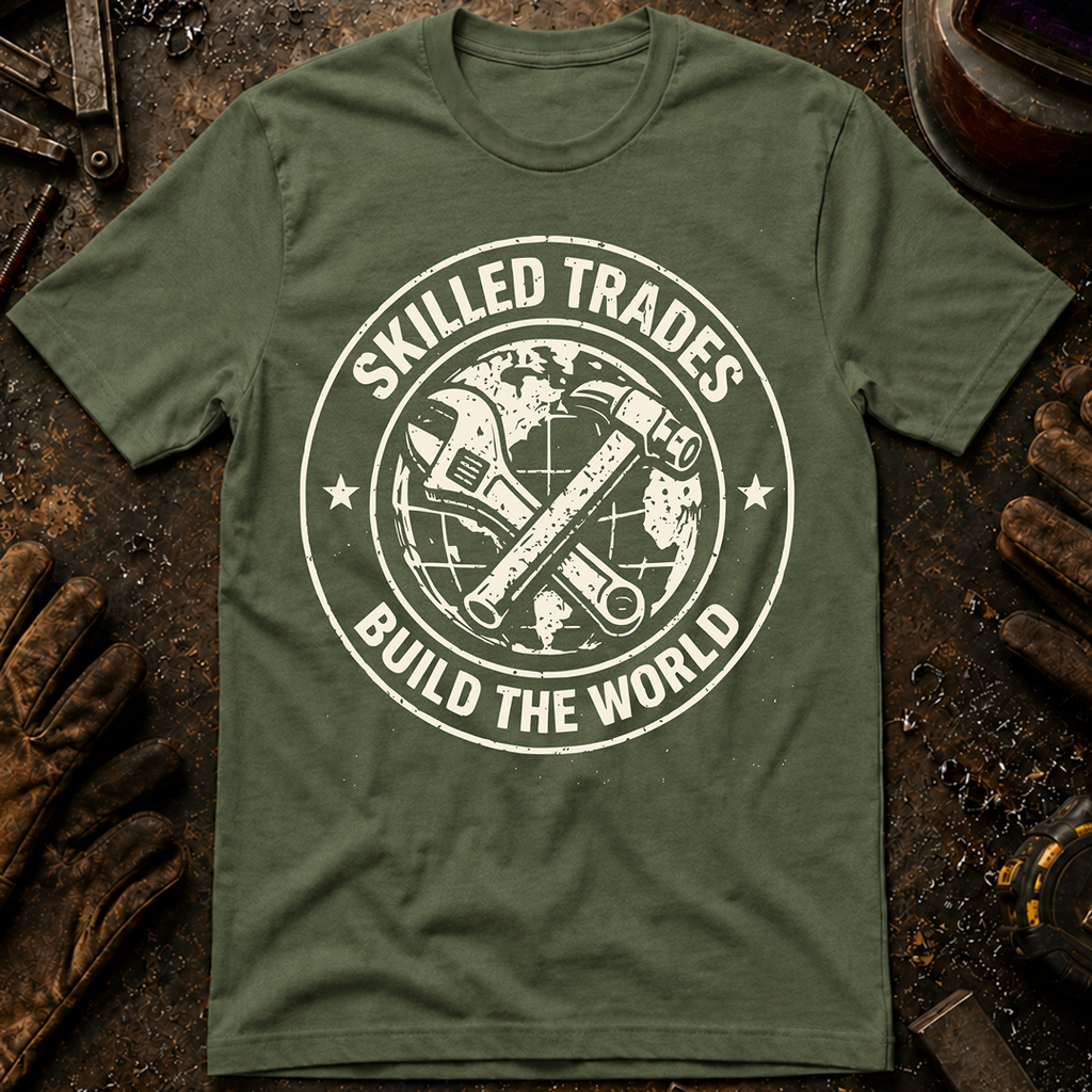 Skilled Trades Build The World T-Shirt