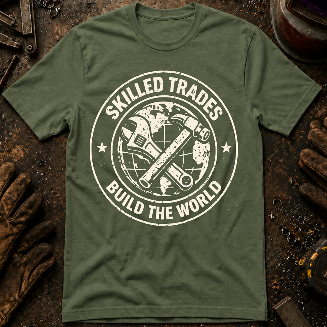 Skilled Trades Build The World T-Shirt