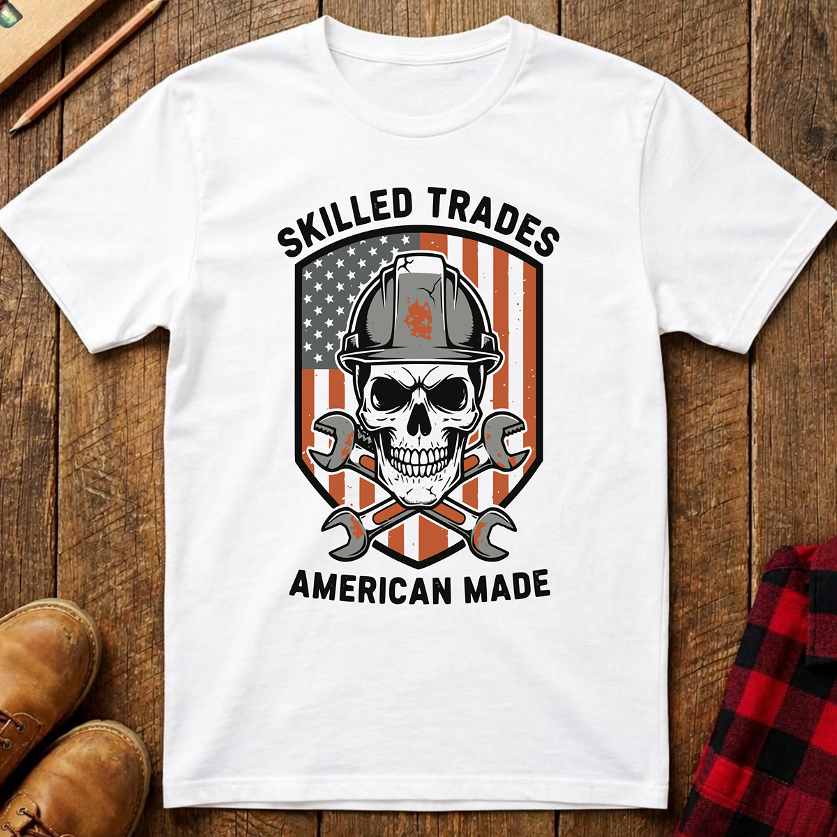 The Red, White, and Blue Patriotic Collection: Skilled Trades American Made Ed.2 T-Shirt
