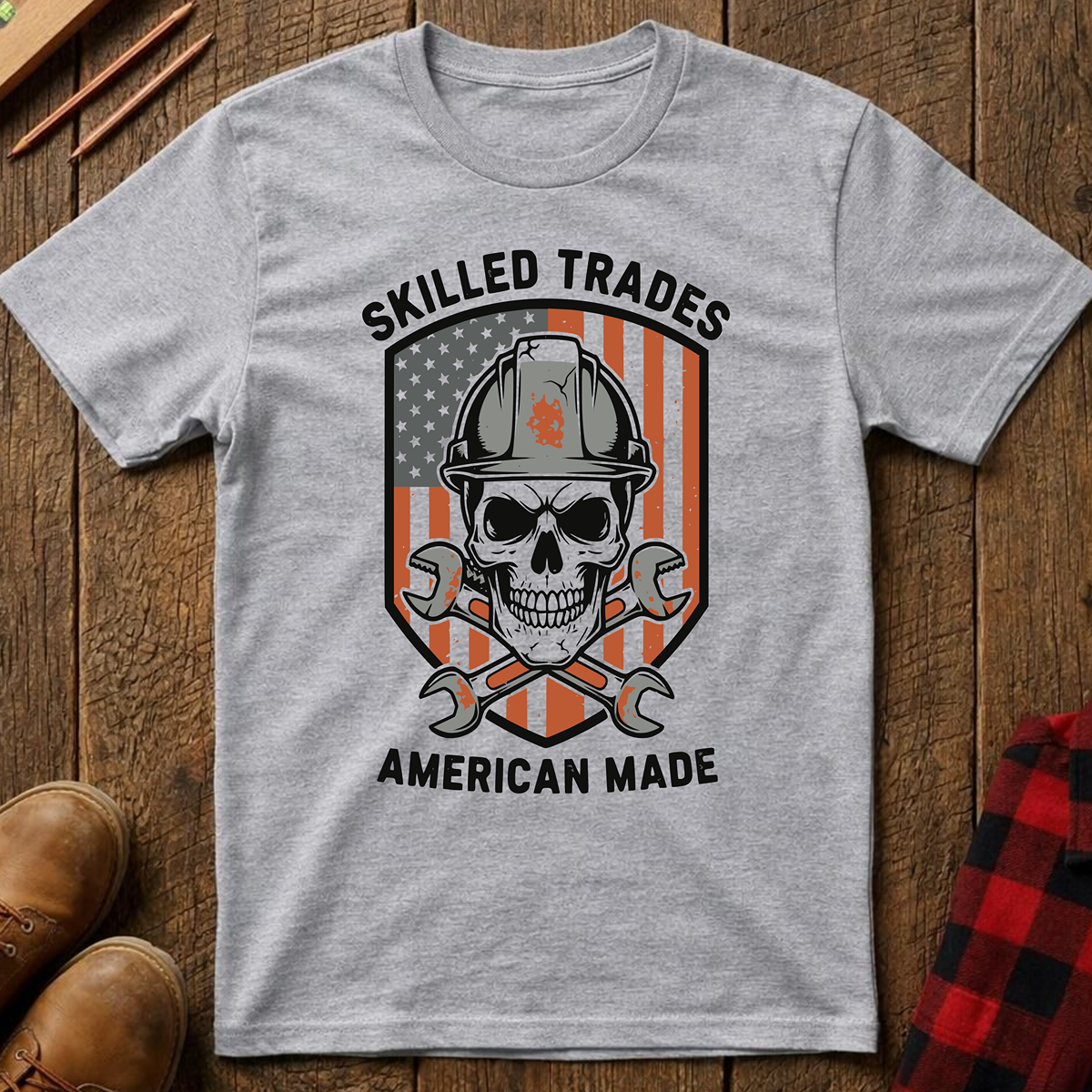 The Red, White, and Blue Patriotic Collection: Skilled Trades American Made Ed.2 T-Shirt