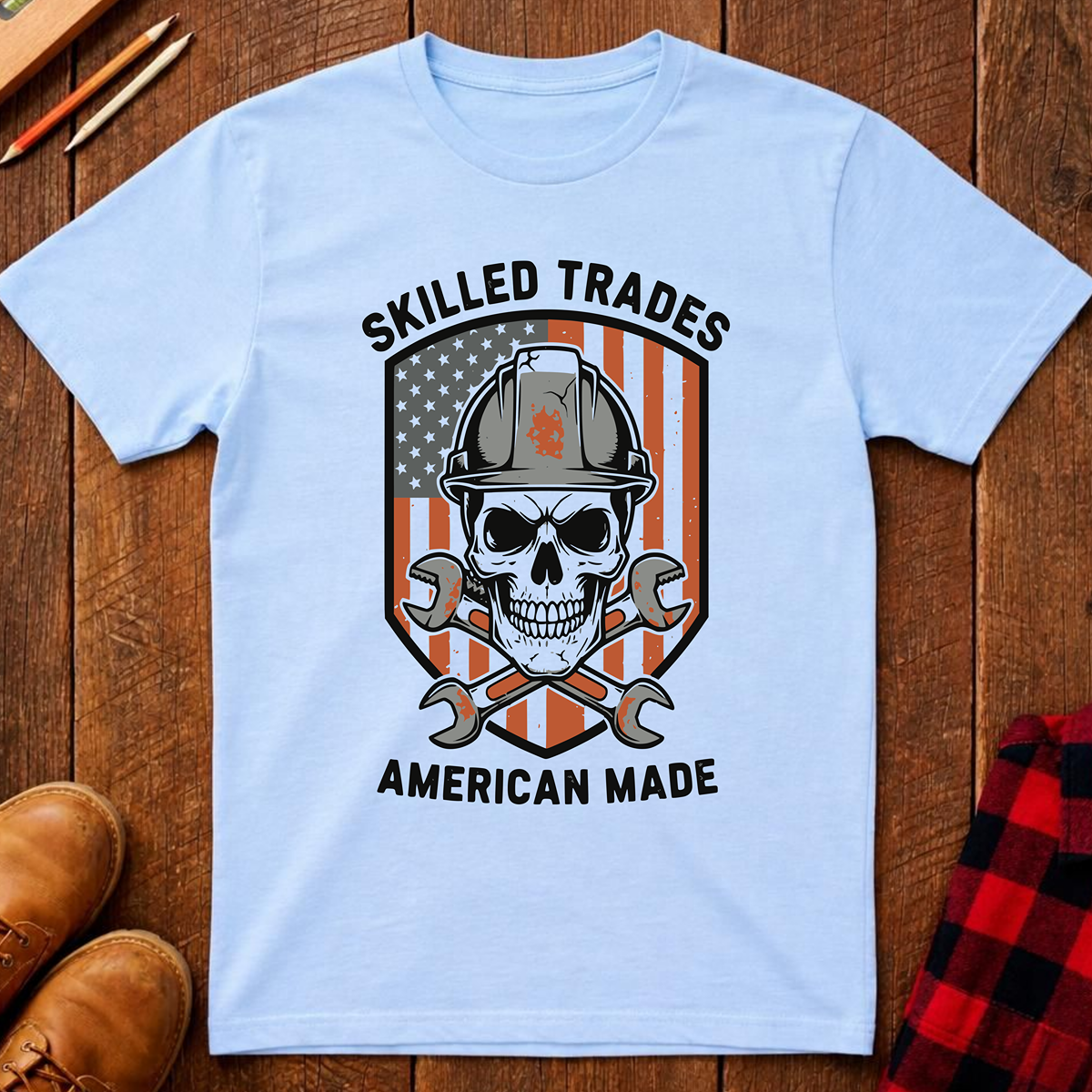 The Red, White, and Blue Patriotic Collection: Skilled Trades American Made Ed.2 T-Shirt