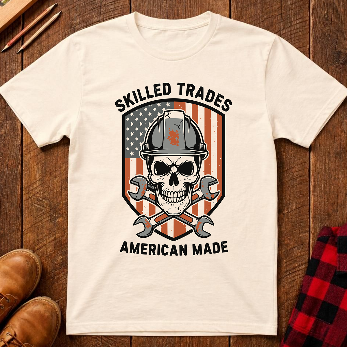 The Red, White, and Blue Patriotic Collection: Skilled Trades American Made Ed.2 T-Shirt