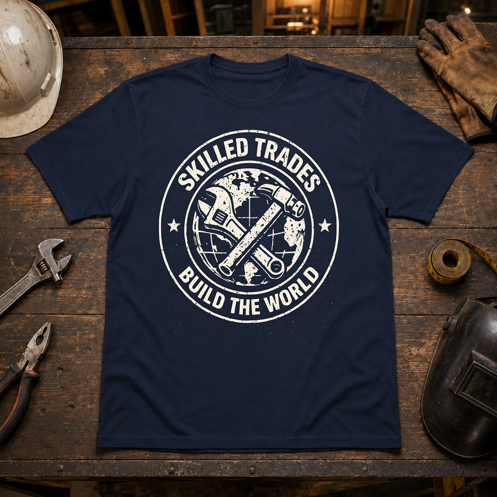 Skilled Trades Build The World T-Shirt
